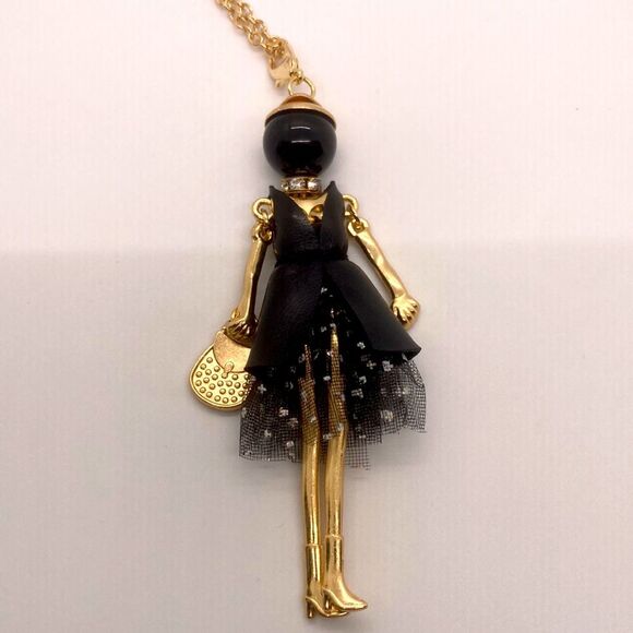 Little Black Dress Pendant Necklace Boxed Fashion Jewelry - Picture 2 of 7